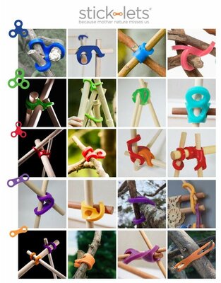 6-delig set Hexa - Stick lets