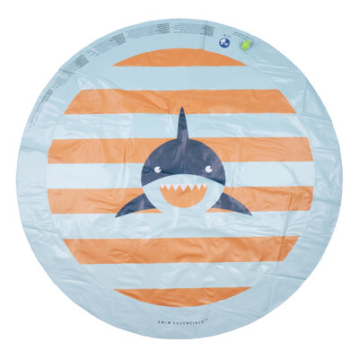 Watersproeiermat Oranje Blauwe haaien - Swim Essentials