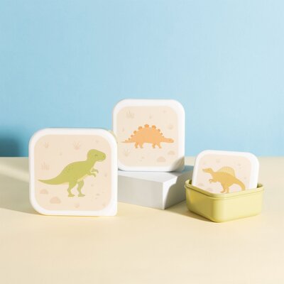 Snackdoosjes desert dino - set van 3 - Sass and Belle