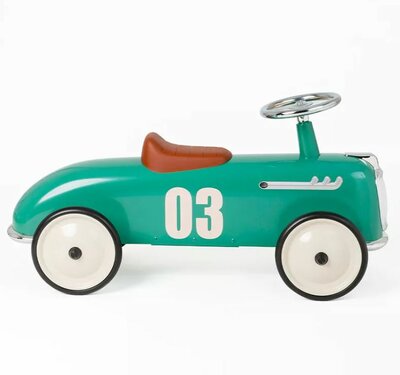 Loopauto Roadster teder groen - Baghera