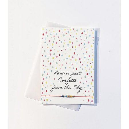Armbandkaart: Rain is just Confetti from the Sky