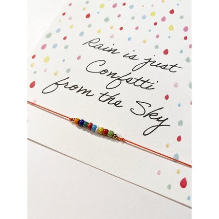 Armbandkaart: Rain is just Confetti from the Sky