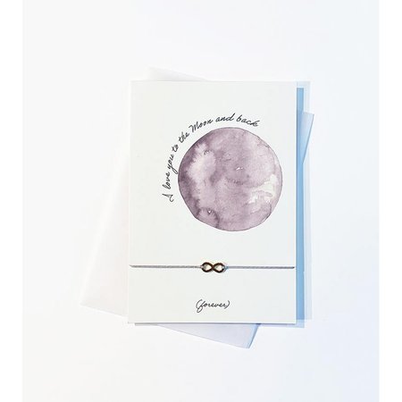Armbandkaart: I love you to the Moon and back