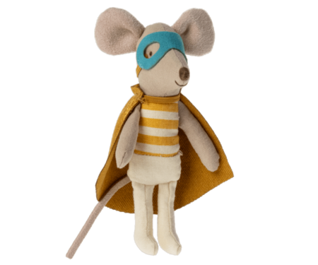 PRE-ORDER Super hero kleine broer muis in luciferdoosje - Maileg