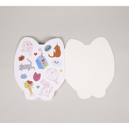 Sticker en notitieboekje Kitty- OMY