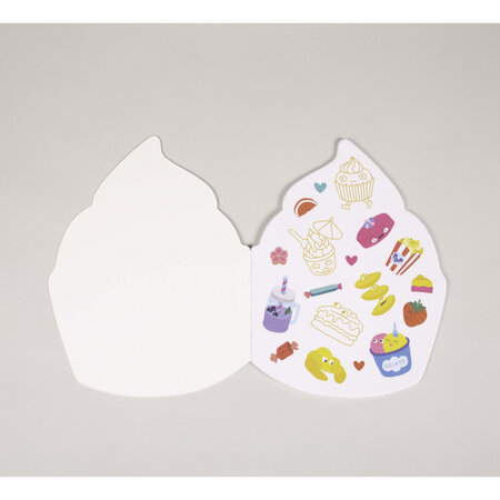 Sticker en notitieboekje Cupcake - OMY