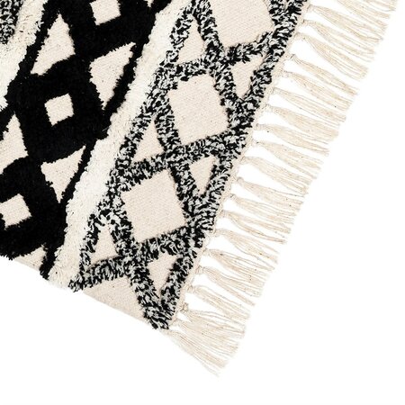 Tapijt Boho zwart wit- Sass & Belle