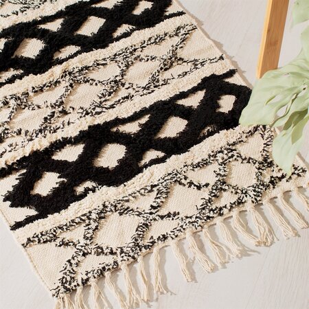 Tapijt Boho zwart wit- Sass & Belle