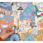 Gigantische kleurposter Parijs + stickers - OMY