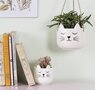 Hangende bloempot kat wit - Sass & Belle